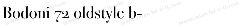 Bodoni 72 oldstyle b字体转换